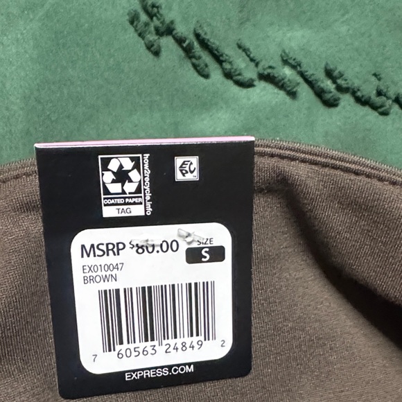 Express Dark Brown Ankle Ponte pant - Picture 6 of 6